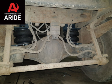 Рис. 2 Наши проекты: Установка комплекта пневмоподвески на заднюю ось с управлением из салона ﻿ГАЗ (GAZ) Газон NEXT