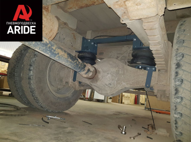 Рис. 5 Наши проекты: Установка комплекта пневмоподвески на заднюю ось с управлением из салона ﻿ГАЗ (GAZ) Газон NEXT