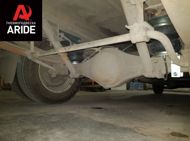 Рис. 2 Наши проекты: Установка задней пневмоподвески ГАЗ (GAZ) Газель NEXT Эвакуатор