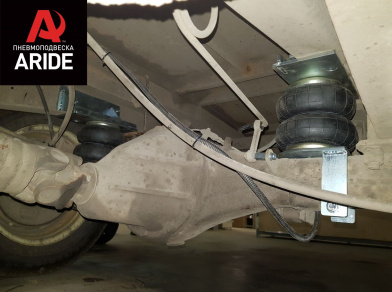 Рис. 4 Наши проекты: Установка задней пневмоподвески ГАЗ (GAZ) Газель NEXT Эвакуатор