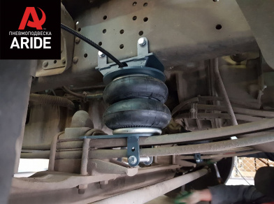 Рис. 3 Наши проекты: Пневмоподвеска на ﻿Mercedes Atego 823 - Этапы установки