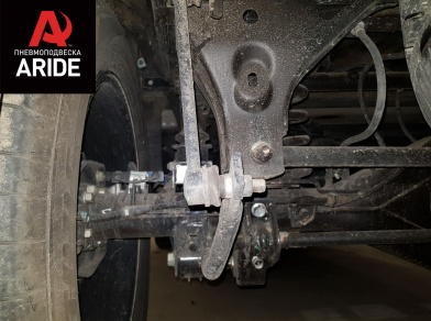 Рис. 2 Наши проекты: Пневмоподвеска на ﻿Mercedes X-class - установка задних пневмобаллонов