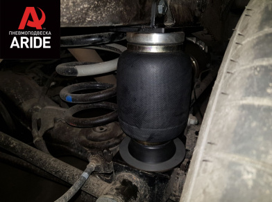 Рис. 21 Наши проекты: Пневмоподвеска на ﻿Mercedes X-class - установка задних пневмобаллонов