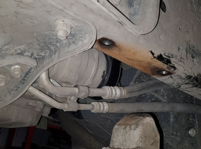 Рис. 11 Наши проекты: Пневмоподвеска на ﻿Mitsubishi Canter Euro 5 - Этапы установки