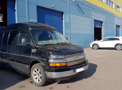 Наши проекты: Пневмоподвеска на Chevrolet Express 1500 - Этапы установки от компании «ARIDE». Доступные цены, гарантия, для заказа и получения консультации звоните 8 (800) 707-52-13. Рис. 1 Наши проекты: Пневмоподвеска на Chevrolet Express 1500 - Этапы установки