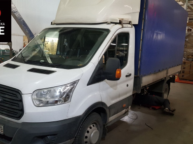 Рис. 1 Наши проекты: Пневмоподвеска на ﻿Ford Transit RWD с ГБО - Этапы установки