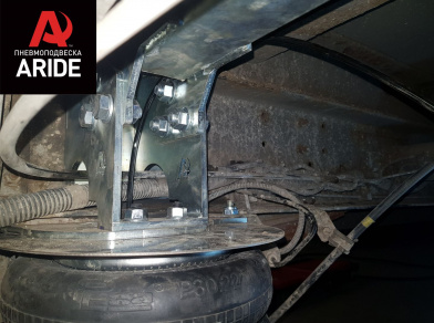 Рис. 6 Наши проекты: Пневмоподвеска на ﻿Iveco Daily 70C для грузоподъемности - Этапы установки