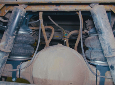 Рис. 2 Наши проекты: Пневмоподвеска Ashok Leyland Boss