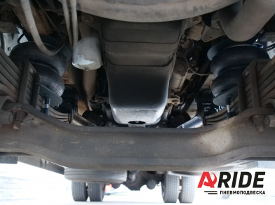 Рис. 3 Наши проекты: Вспомогательная пневмоподвеска на Hino 500