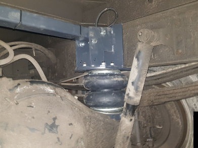 Рис. 6 Наши проекты: Пневмоподвеска на заднюю ось Isuzu ELF 9.5 | NQR 90 