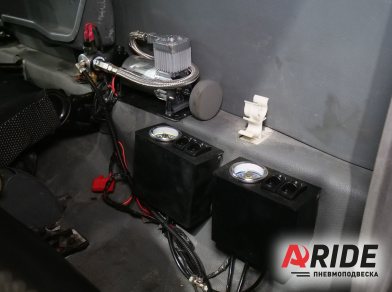 Рис. 6 Наши проекты: Вспомогательная пневмоподвеска на JAC N56