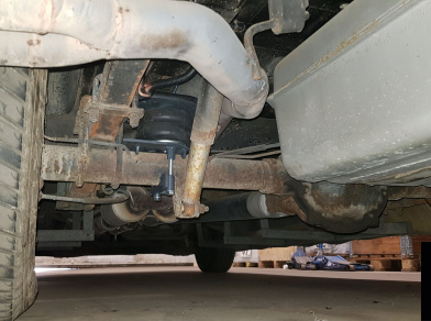 Рис. 8 Наши проекты: Пневмоподвеска на заднюю ось Chevrolet Van G20 Starcraft