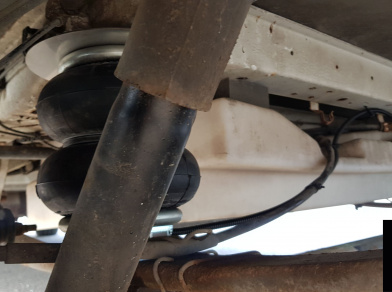 Рис. 4 Наши проекты: Установка пневмоподвески на дом на колесах Fiat Ducato