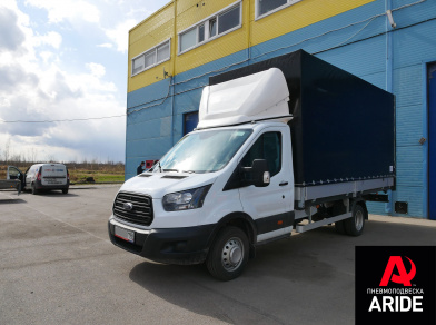 Рис. 2 Наши проекты: Установка пневмоподвески на тентованный Ford Transit