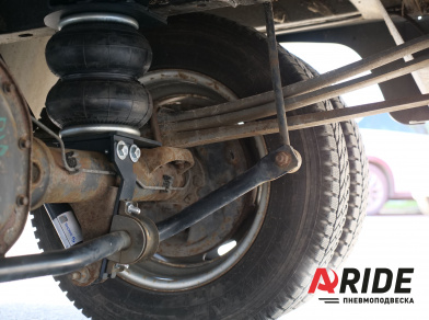 Рис. 4 Наши проекты: Пневмоподвеска на автодом Форд Транзит