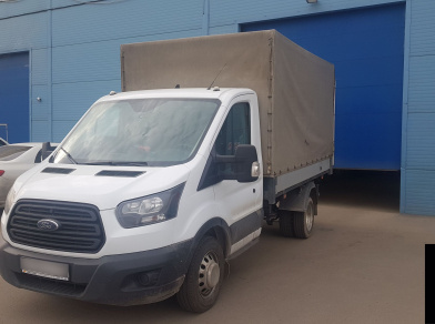 Рис. 1 Наши проекты: Пневмоподвеска на заднюю ось Ford Transit с тентом