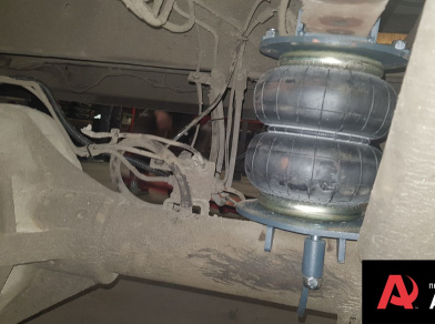 Рис. 1 Наши проекты: Пневмоподвеска на ﻿Ford Transit RWD 2014 года для задней оси