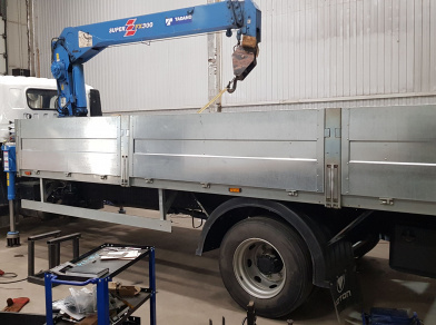 Рис. 2 Наши проекты: Пневмоподвеска Foton Aumark 1128