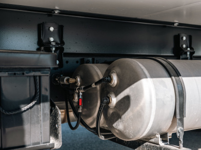 Рис. 5 Пневмоподвеска на Foton Aumark S85