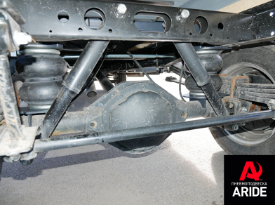 Рис. 6 Наши проекты: Пневмоподвеска на заднюю ось Газель Next