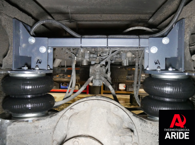 Рис. 6 Наши проекты: Установка пневмоподвески на Газон Next с усиленной рамой Луидор