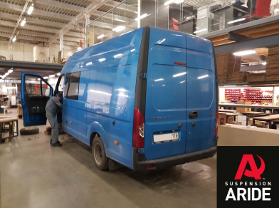 Рис. 2 Наши проекты: Пневмоподвеска на ГАЗ (GAZ) Газель NEXT от компании Арайд - Этапы установки