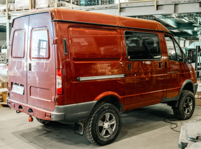 Рис. 3 Наши проекты: Пневмоподвеска на ГАЗ Соболь 4х4