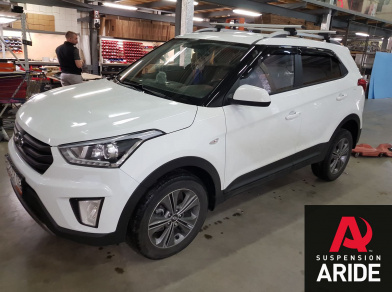 Наши проекты: Установка вставок в пружины Blackstone на Hyundai Creta от компании «ARIDE». Доступные цены, гарантия, для заказа и получения консультации звоните 8 (800) 707-52-13. Рис. 1 Наши проекты: Установка вставок в пружины Blackstone на Hyundai Creta