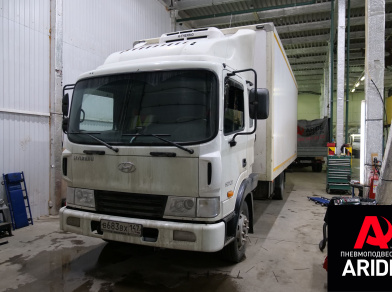 Рис. 1 Наши проекты: Установка пневмоподвески на Hyundai HD120