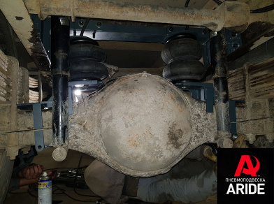 Рис. 4 Наши проекты: Пневмоподвеска на Hyundai HD 78 для комфорта - Этапы установки