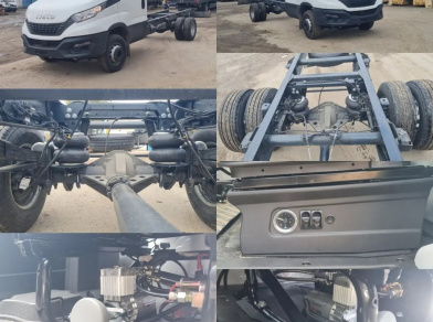 Рис. 4 Наши проекты: Установка пневмоподвески на Iveco Daily 70C с двухконтурной системой управления 