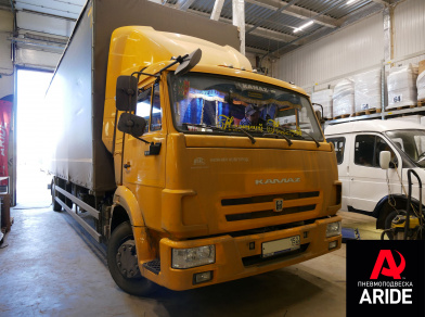 Наши проекты: Установка передней пневмоподвески на Камаз 4308 от компании «ARIDE». Доступные цены, гарантия, для заказа и получения консультации звоните 8 (800) 707-52-13. Рис. 1 Наши проекты: Установка передней пневмоподвески на Камаз 4308