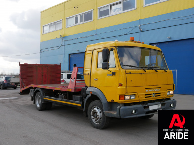Наши проекты: Установка пневмоподвески на эвакуатор Камаз 4308 от компании «ARIDE». Доступные цены, гарантия, для заказа и получения консультации звоните 8 (800) 707-52-13. Рис. 1 Наши проекты: Установка пневмоподвески на эвакуатор Камаз 4308