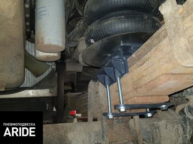 Рис. 6 Наши проекты: Установка передней пневмоподвески на Камаз 43118