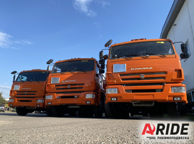 Наши проекты: Пневмоподушки на кабину КАМАЗ 65115 от компании «ARIDE». Доступные цены, гарантия, для заказа и получения консультации звоните 8 (800) 707-52-13. Рис. 10 Наши проекты: Пневмоподушки на кабину КАМАЗ 65115