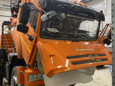 Рис. 3 Наши проекты: Передняя пневмоподвеска на Камаз 65115