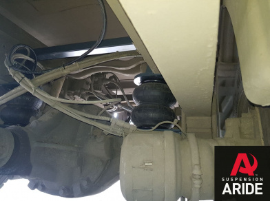 Рис. 11 Наши проекты: Пневмоподвеска на Mercedes Atego 818 - Этапы установки