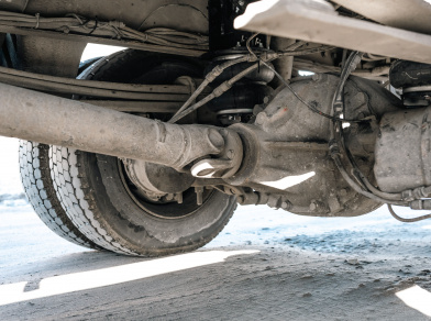 Рис. 5 Наши проекты: Пневмоподушки на зад Mercedes Atego