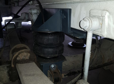 Рис. 9 Наши проекты: Пневмоподвеска на Mercedes Sprinter 3 для грузоподъемности - Этапы установки