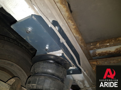 Рис. 7 Наши проекты: Пневмоподвеска на Mercedes Sprinter 3 для грузоподъемности - Этапы установки