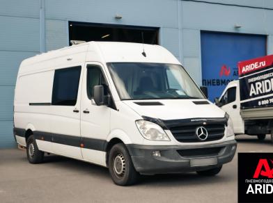 Рис. 1 Наши проекты: Пневмоподвеска на заднюю ось Mercedes Sprinter