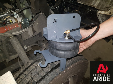 Наши проекты: Пневмоподвеска на Mitsubishi Canter от производителя - Этапы установки от компании «ARIDE». Доступные цены, гарантия, для заказа и получения консультации звоните 8 (800) 707-52-13. Рис. 9 Наши проекты: Пневмоподвеска на Mitsubishi Canter от производителя - Этапы установки