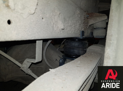 Рис. 17 Наши проекты: Пневмоподвеска на Nissan Cabstar - Этапы установки