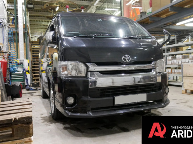 Рис. 1 Наши проекты: Установка пневмоподвески на Toyota Hiace