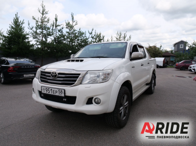 Наши проекты: Пневмоподвеска на Toyota Hilux 7 от компании «ARIDE». Доступные цены, гарантия, для заказа и получения консультации звоните 8 (800) 707-52-13. Рис. 1 Наши проекты: Пневмоподвеска на Toyota Hilux 7