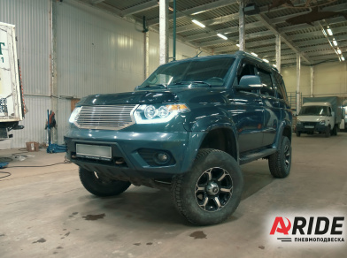 Наши проекты: Установка пневмоподвески на УАЗ Патриот от компании «ARIDE». Доступные цены, гарантия, для заказа и получения консультации звоните 8 (800) 707-52-13. Рис. 1 Наши проекты: Установка пневмоподвески на УАЗ Патриот