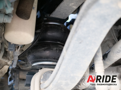 Рис. 3 Наши проекты: Установка пневмоподвески и механизма подъёма оси Volvo FH16 + BPW