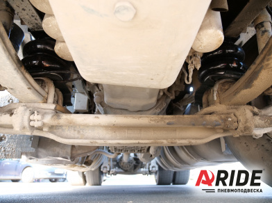 Рис. 6 Наши проекты: Пневматические подушки на Volvo FH16