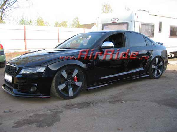 Установка пневмоподвески на Audi S4