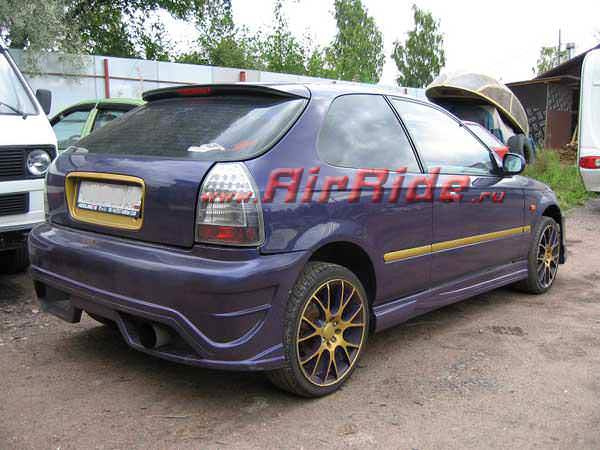 Пневмоподвеска на Honda Civic установка в Санкт-Петербурге